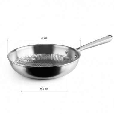 Sartén sin antiadherente de Titanio Lacor TitanGrill 28 cm | Casa Rex