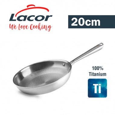 Sartén de Titanio Lacor TitanGrill 20 cm | Casa Rex