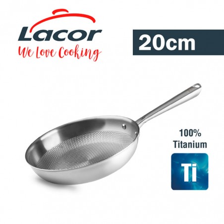 Sartén de Titanio Lacor TitanGrill 20 cm | Casa Rex