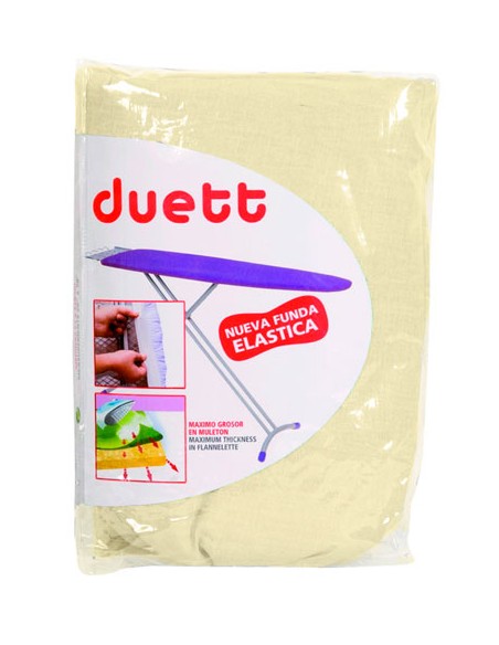 Funda planchar elástica beige Duett