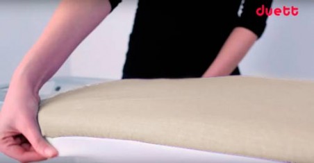 Funda tabla planchar elástica beige Duett