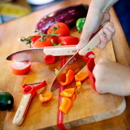 Set Le Petit Chef para niños: cuchillo, protector y pelador - Acero  inoxidable - Opinel
