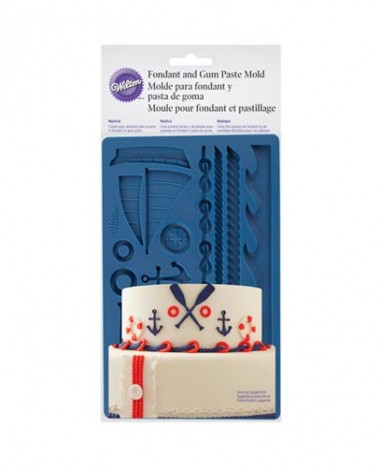 Molde Nautical  para fondant Wilton