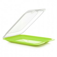 Porta embutidos Fresh Tatay verde  compacto, práctico y apilable  Casa Rex