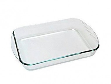 FUENTE HORNO RECTANGULAR CRISTAL-BORISILICATO (PYREX)