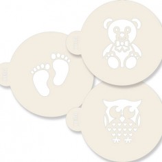 Set 3 stencils bebé Jem